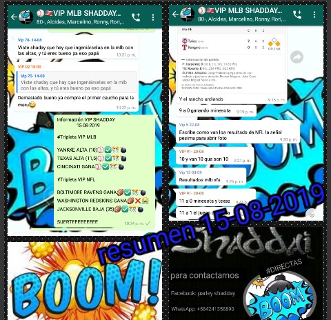 Resumen VIP SHADDAY 15-08-2019